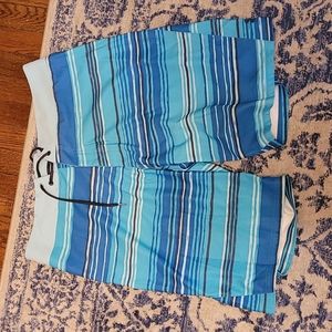 Under Armour sz 36 swim trunks board shorts blue SW41